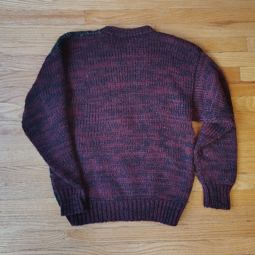 Multi Pattern Vintage Wool Sweater - image 2